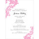 Pink Damask Invitations Image 9 of 12